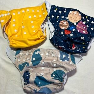 Alva Baby Colorful Kids Cloth Diaper Cover Set